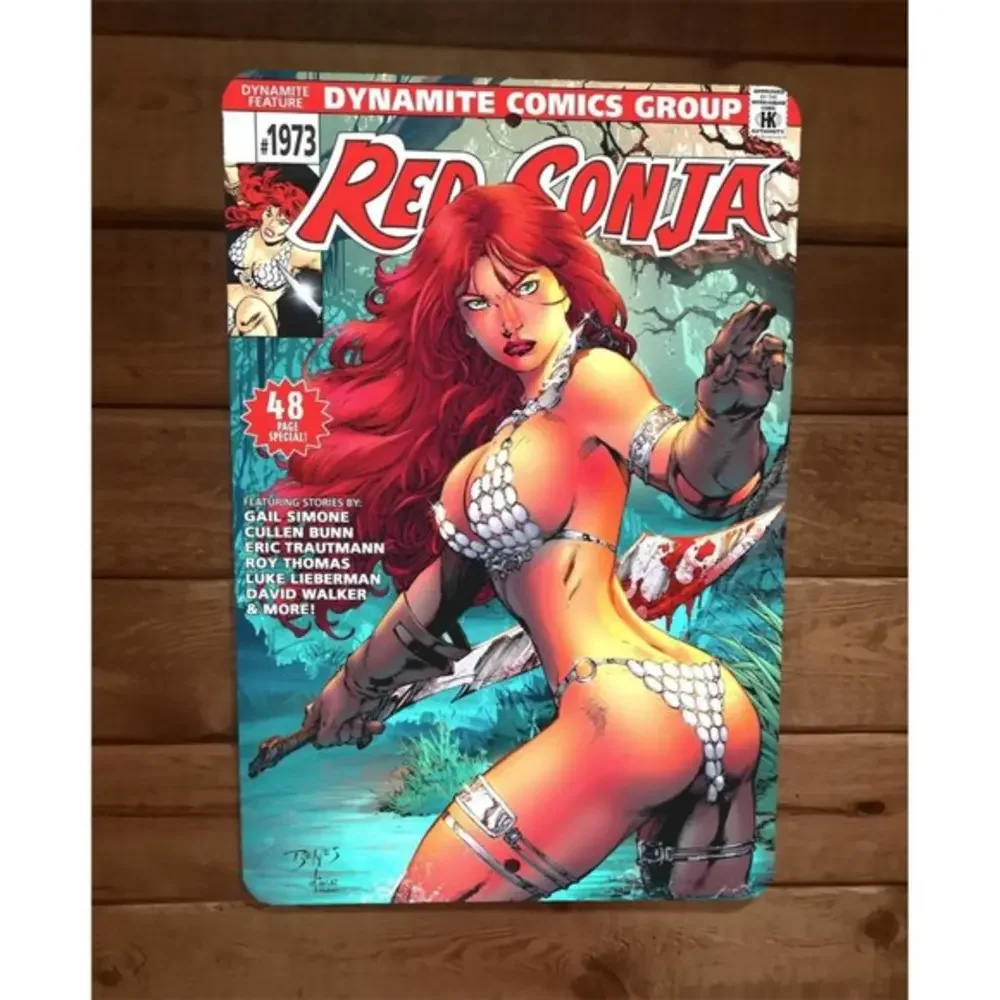 Red Sonja #1973 Comic Cover 8x12 Metal Wall‎ Sign Poster